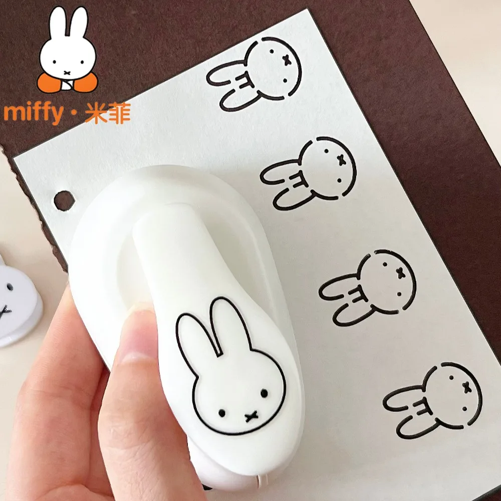 Фото Милый дырокол Miffy с крупным узором в виде кролика, инструмент для тиснения, аксессуар для рукоделия, креативная машина для печати для дневников и скрапбукинга №3