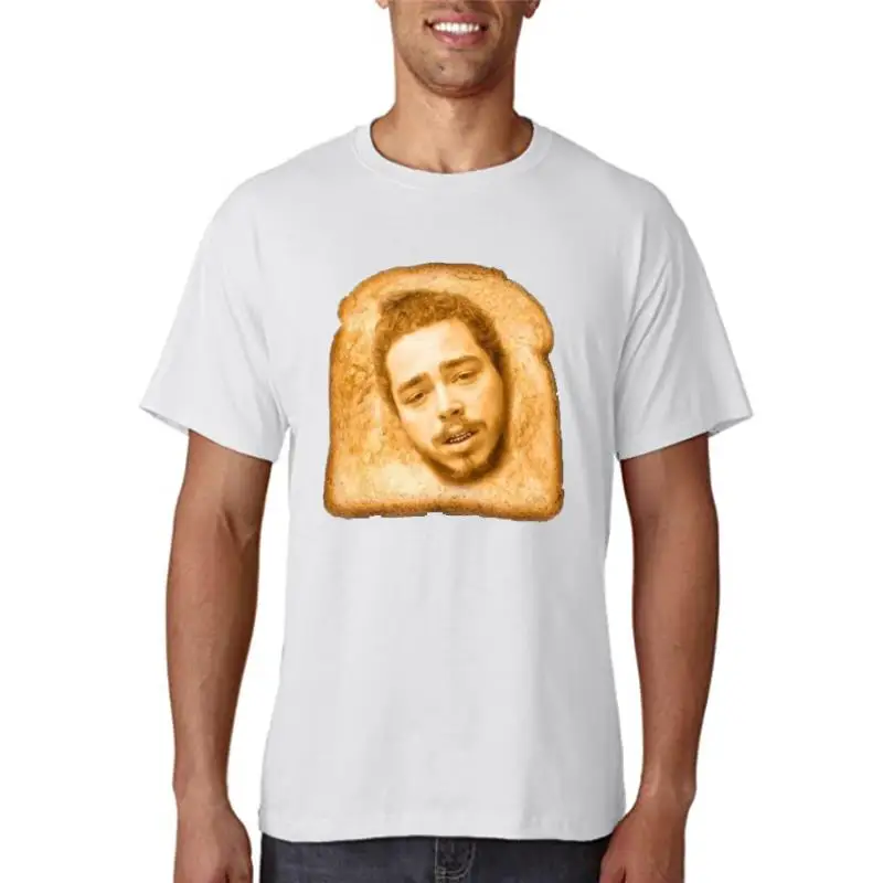 

Title: Toast Malone print T-shirtS M L XL 2XLSublimation printFunny Meme Tee men t shirt