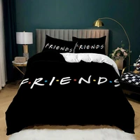 friends tv show style bedding set for bedroom soft bedspreads for bed linen comefortable duvet cover quilt and pillowcase