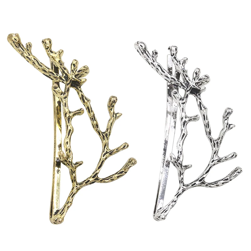 1 ~ 10 шт. модные заколки для волос женские металлические ветки и листья заколка