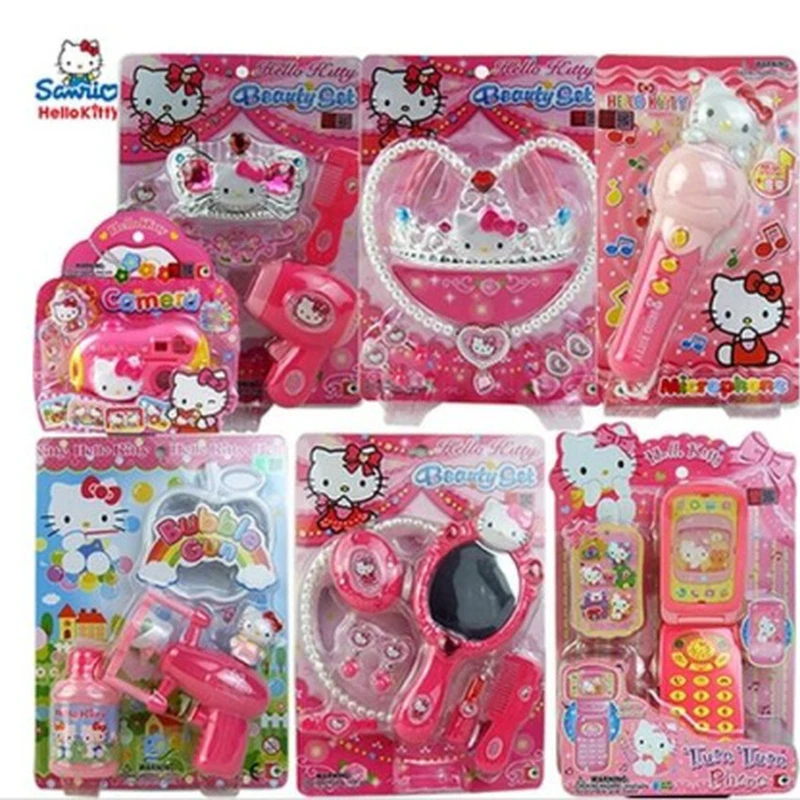 

Игрушечный домик в стиле аниме «Hellokitty», белый, КТ, кошка, игрушки, ПВХ фен, зеркало для туалетного столика, ролевая игра, игрушка для девочек, ...