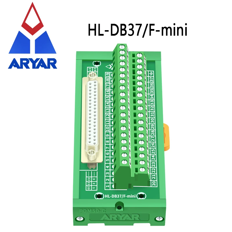 DB37 Mini D-Sub Модуль интерфейса крепления DIN-рейки Женская мини-плата разрыва - купить