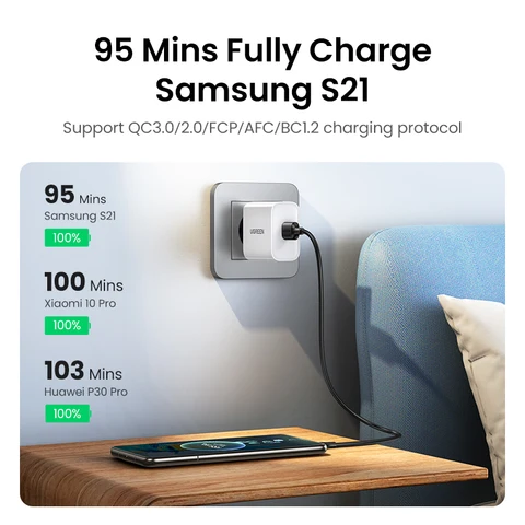 Кабель UGREEN USB C для iPhone 15 Samsung S23 Xiaomi 11 Pro, зарядный USB-кабель для передачи данных, кабель для быстрой зарядки, 3 А