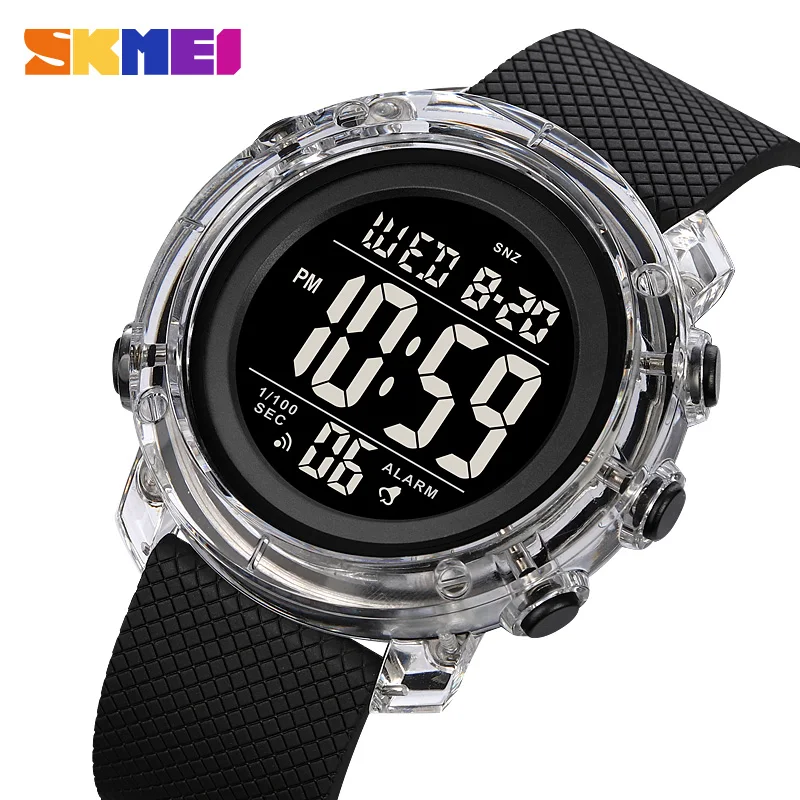 

SKMEI Fashion Led Light Digital Watch for Man Luxury Brand Sports Stopwatch Chronograph Dual Time Electronic Movement Wristwatch