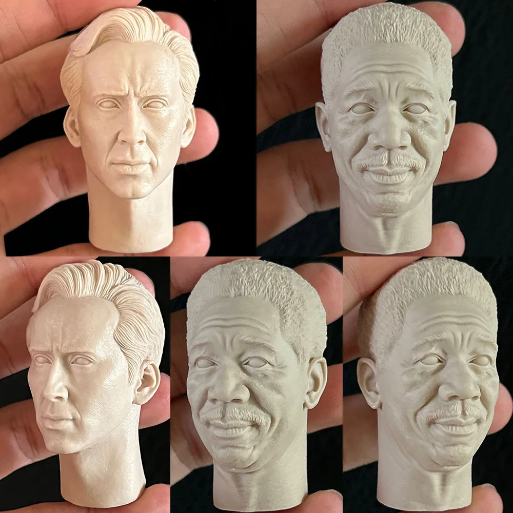 

Unpaint 1/6 Arms Master Nicolas Cage Morgan Head Sculpt For 12'' Action Figure Model Diy Practice Drawing Model