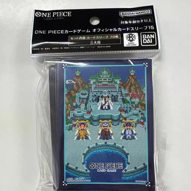 Фото Новые официальные протекторы для карт Bandai One Piece TCG 2026 года, 70 шт., с Луффи и Эйсом, адмиралами Ямато и Импел Даун, для аниме-карт, подарок-игрушка №3