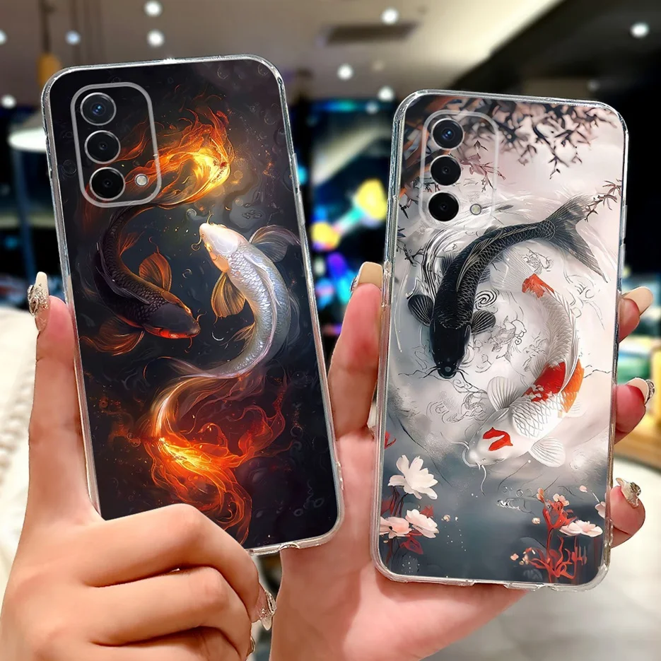 Фото Для Oppo A74 5G Чехол CPH2197 CPH2263 Новый роскошный окрашенный чехол Мягкий силиконовый чехол для телефона Oppo A74 A 74 OppoA74 5G Fundas Coque №2