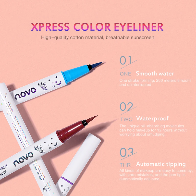 

Colorful Matte Liquid Eyeliner Waterproof Smooth Lasting Quick-Drying Eyeliner Not Blooming Eyeliner Pen Lady Makeup Tool Beauty