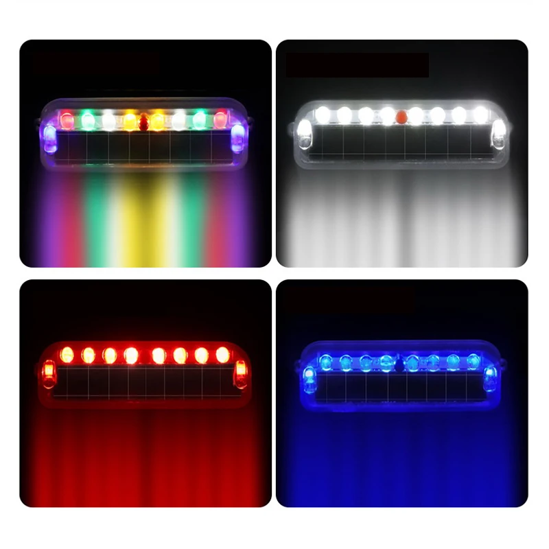 

Car External Lights Wireless Car LED Alarm Lights Side Marker Indicator Light Car Solar Flashing Low Trailer Rear Warning Light