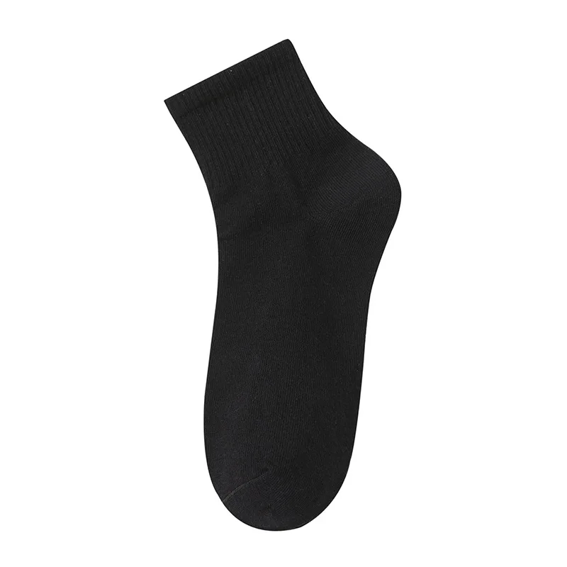 Socks, all cotton, girls' solid color socks, sports socks, spring and summer short tube socks, Zhuji socks, women's socks, pure