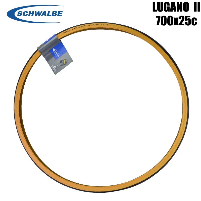 

Schwalbe LUGANO II 25-622 700x25C 28C Classic-Skin Road Bike Steel Wired Tire K-Guard Level 3 Protection Bicycle Cycling Parts