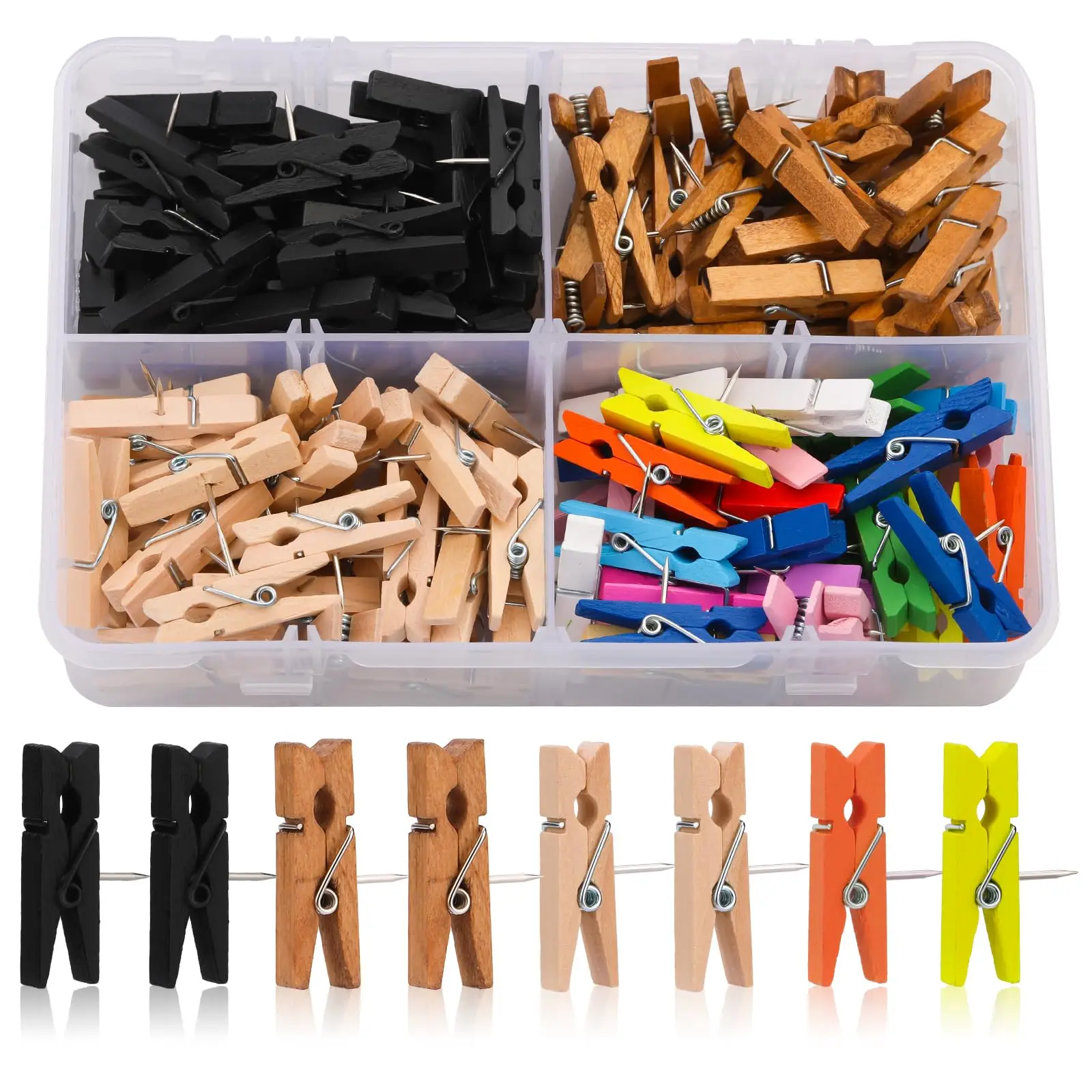 120 шт. декоративные деревянные штифты для больших пальцев