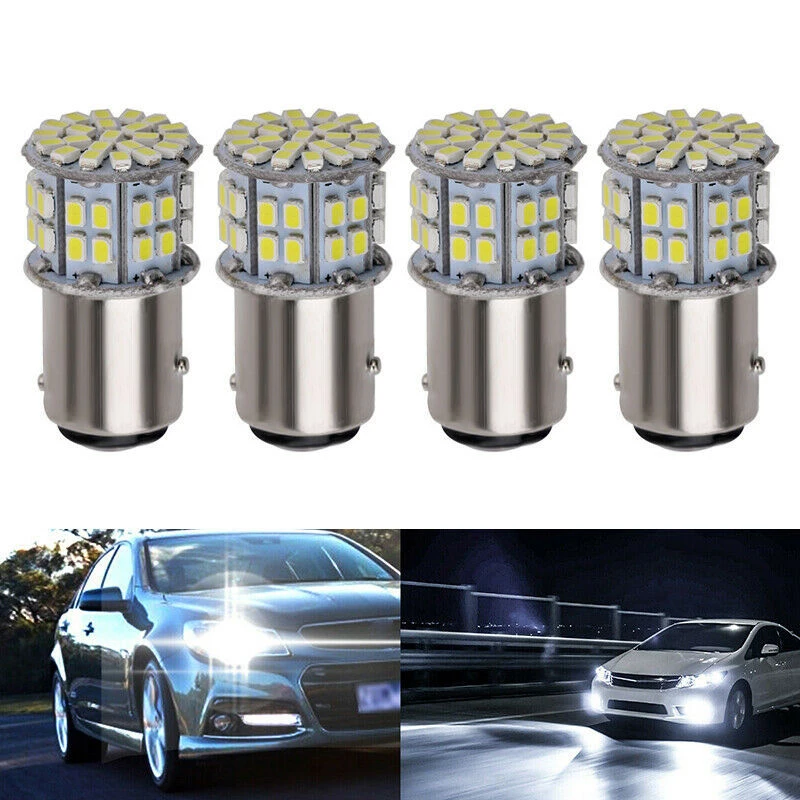 

10Pcs 1156 BA15S P21W S25 1157 BAY15D 1206 DC LED Car Brake Parking Tail Lights Reserve Fog Lamps Turn Signal Car Accessories