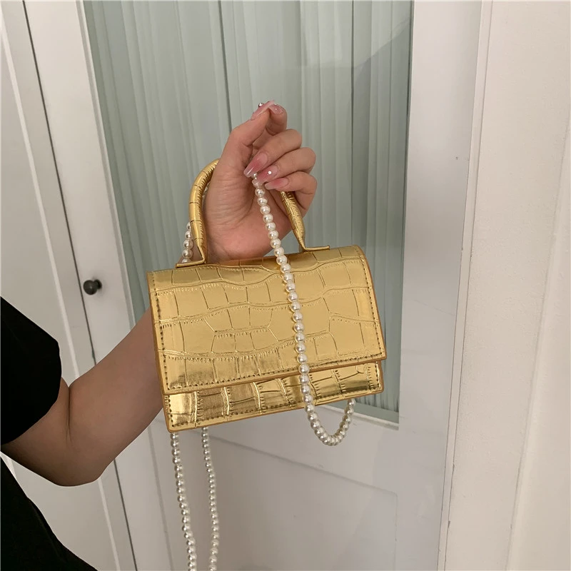 

Женские сумки-тоуты с жемчугом, роскошные дизайнерские мессенджеры на ремне, вечерние праздничные сумочки с текстурным узором