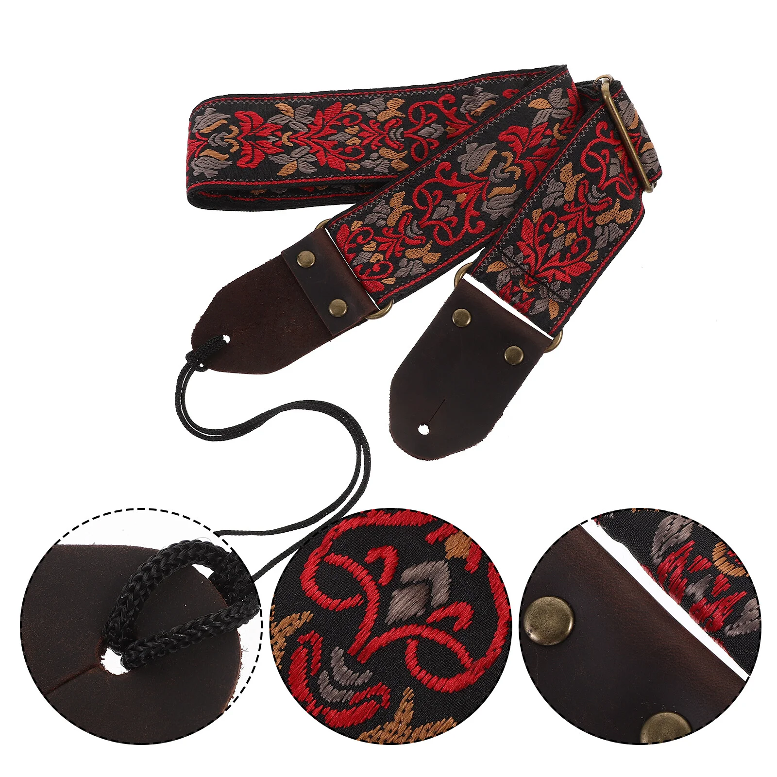 

Shoulder Rest Bass Guitars Ukulele Strap Musical Instrument Belt Gift Nylon Folk Child Decor Convenient Printing Pattern