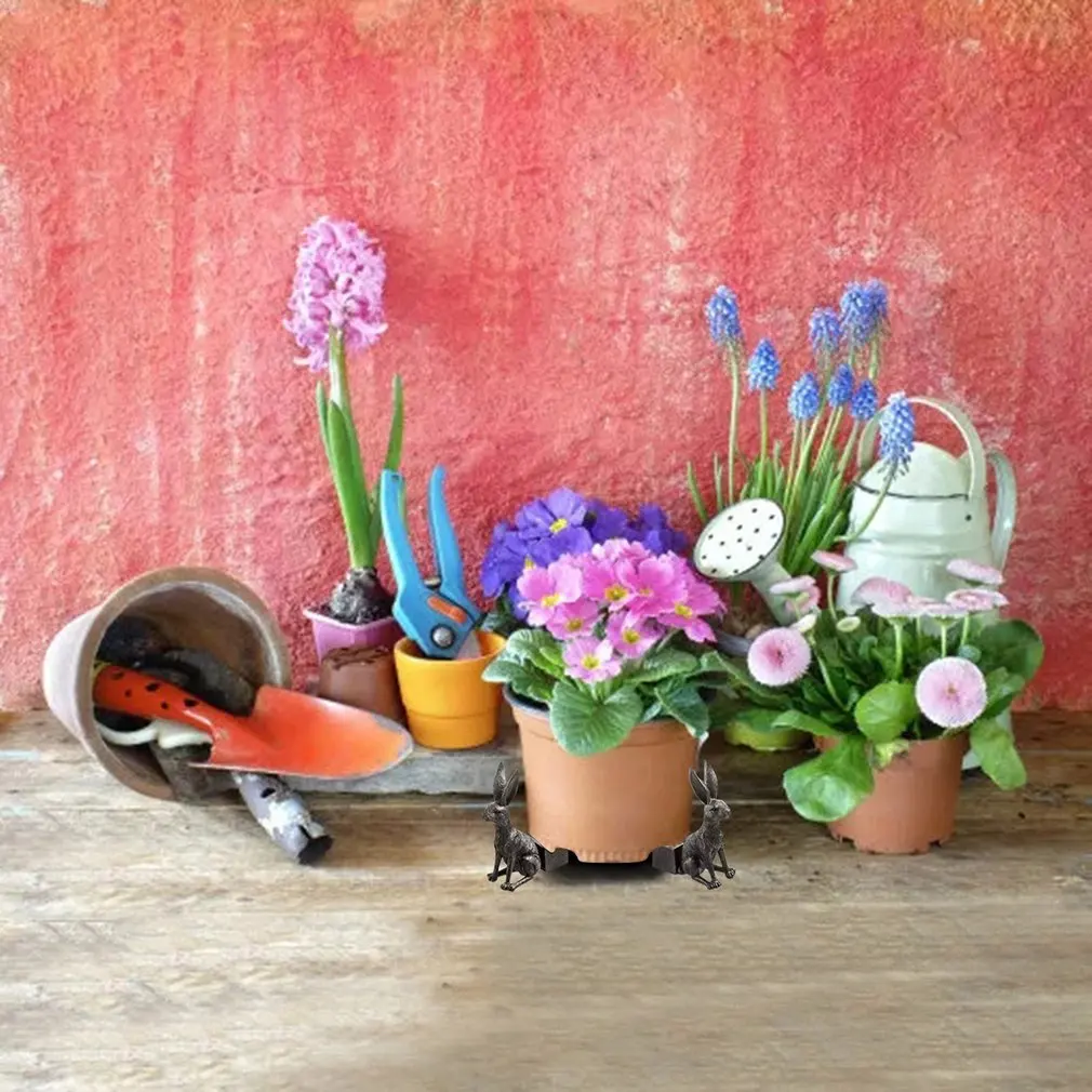 Горшечные ножки статуя животного горшок для выращивания растений подставка