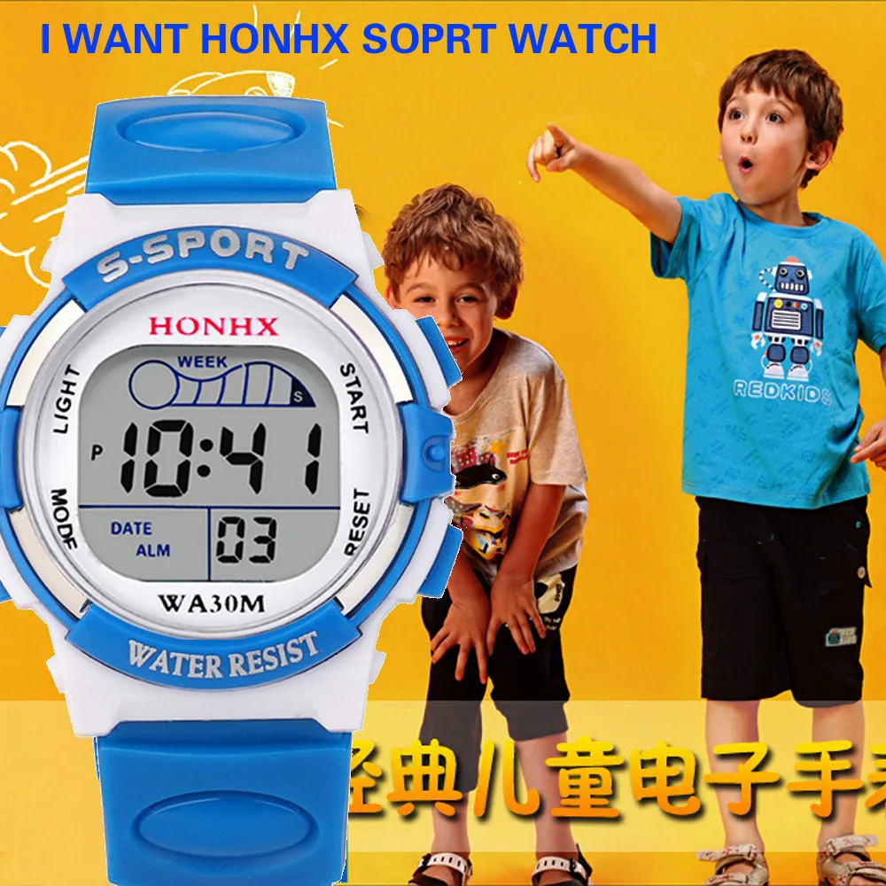 

Fashion Electronic Watch Alarm Multifunction Watches Sports Boys Girls Primary School Students Wristwatch Ninos