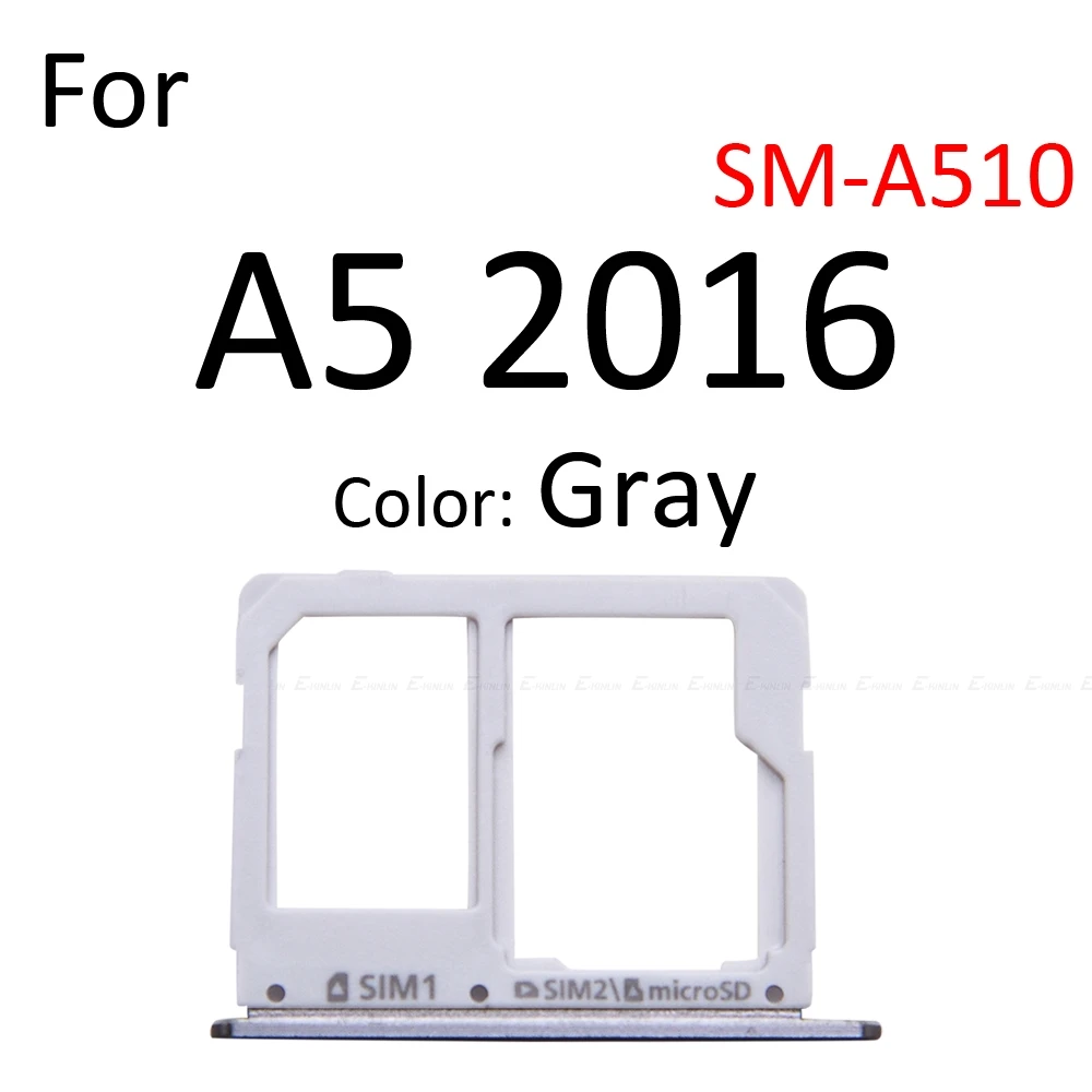 Держатель гнезда для Sim-карты Micro SD считыватель лотков Samsung Galaxy A3 A5 A7 2016 A710 A510 A310