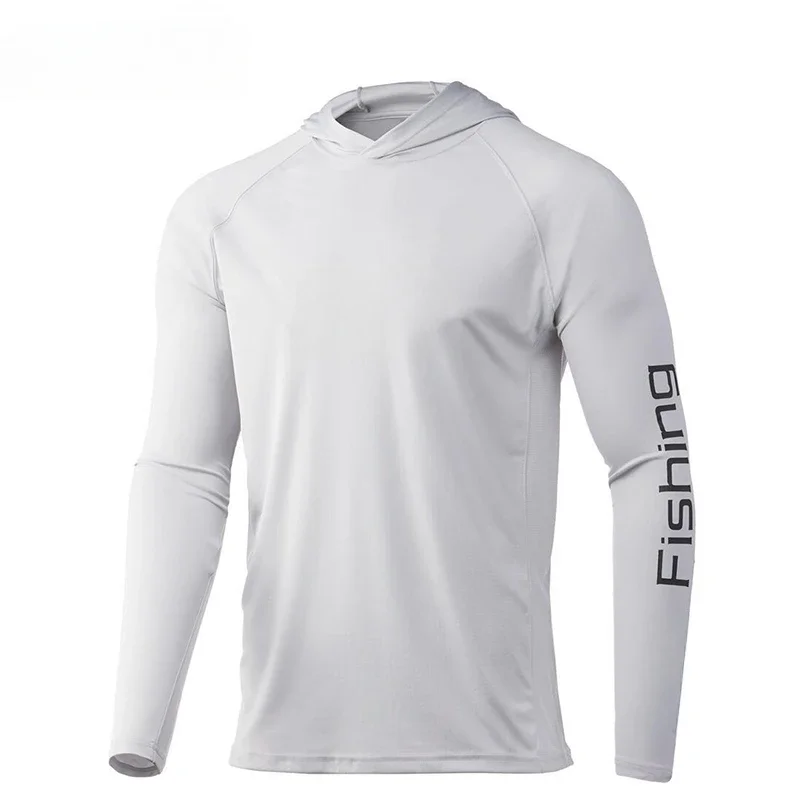 2024 одежда с капюшоном для рыбалки мужская дышащая длинными рукавами Camisa Pesca