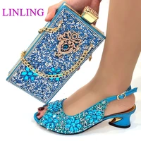 new arrival luxery shoes women wedding shoes for women bride matching shoes and bags decorated with rhinestone open toe shoes