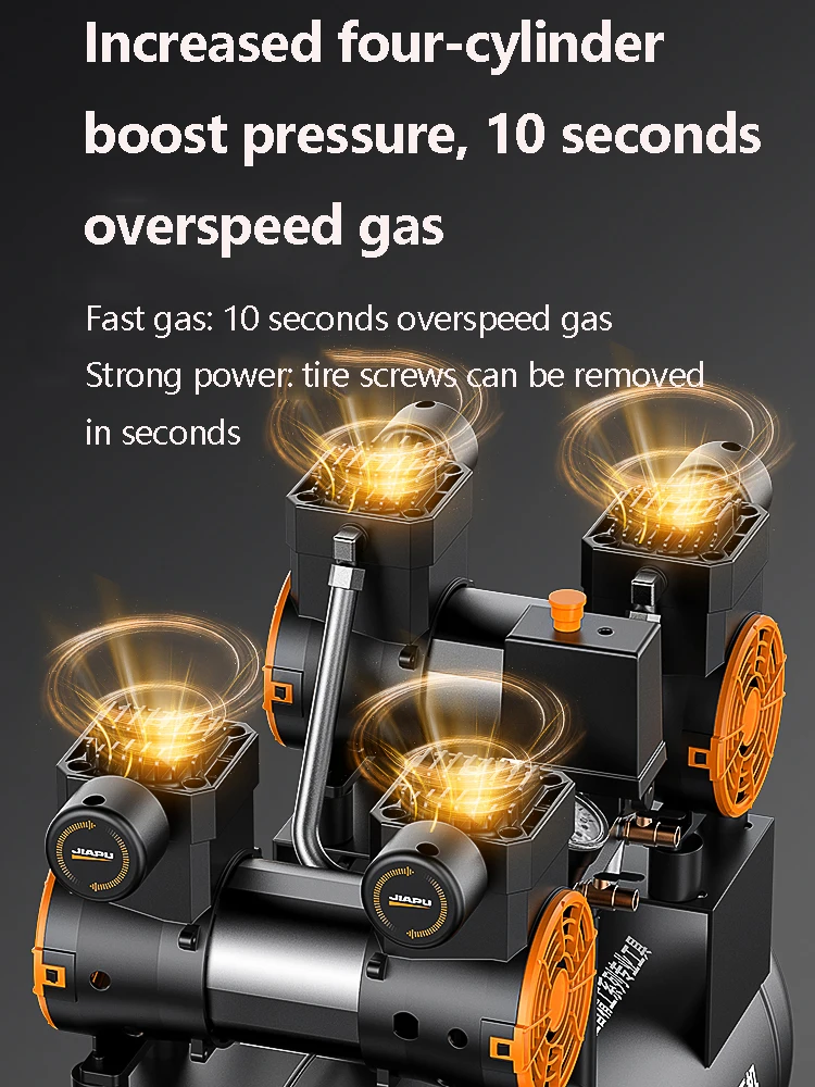 Безмасляный воздушный компрессор 15L25L40L3180W для домашнего ремонта портативный шин