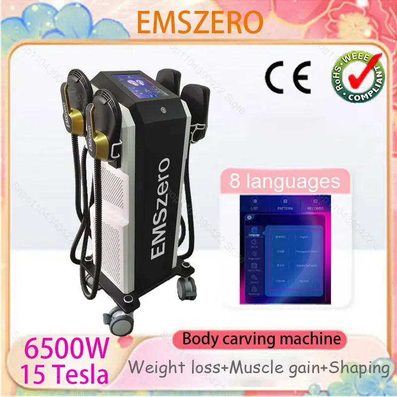 Формирование веса и похудение EMS 6500W 200 Гц RF электромагнитная стимуляция для