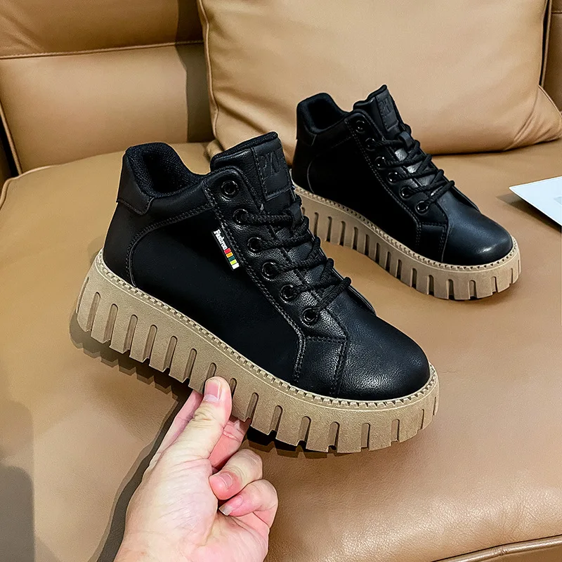 

Women Platform Shoes Fashion Sneakers New White Shoes Woman Spring Winter Casual Loafers Ladies Snow Boots Student Shoes