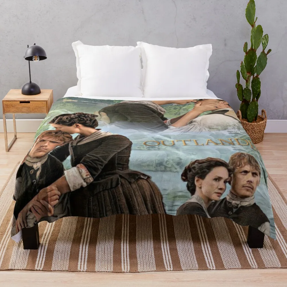 

Jamie and Claire Fraser/Outlander Throw Blanket couple sheep wool blanket blanket for baby warm blanket