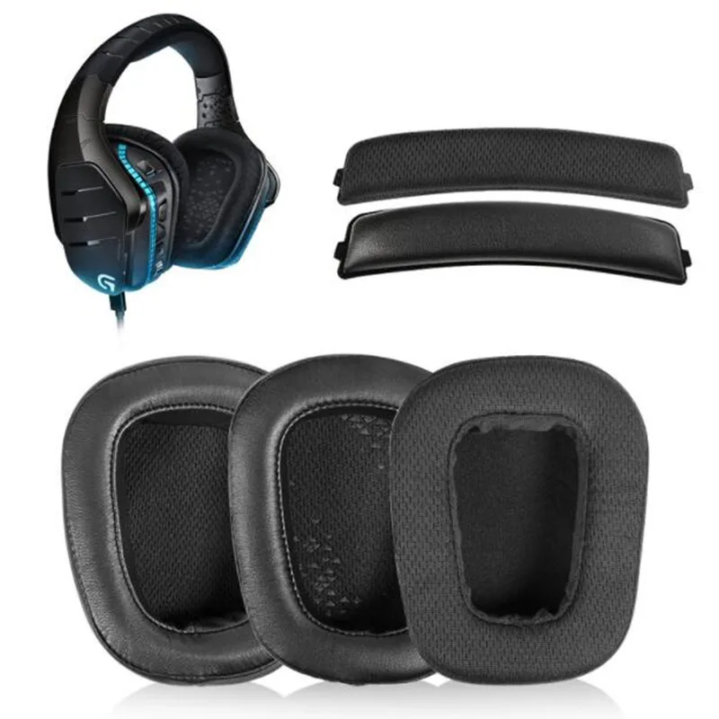 

Headphone Replacement Earpads,Sponge Covers Headband for Logitech G633 G933 G633S G933S Headset Cushions Pad Ear Pads Head Beam