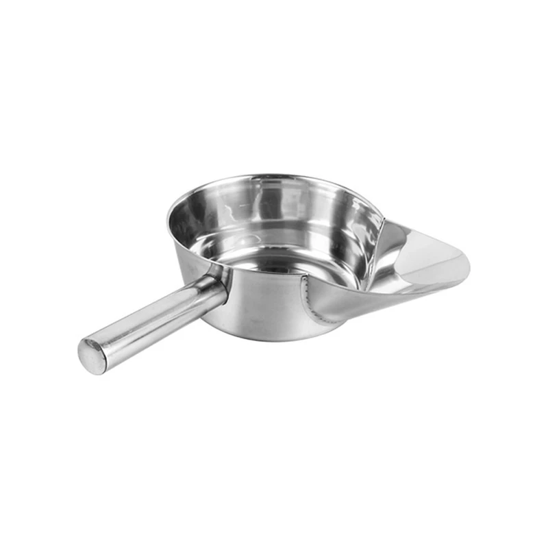 

Stainless Steel Chip Scoop French Fries Shovel Loader Chip Packaging Shovel Funnel Popcorn Fast Food Tool -Left Handle
