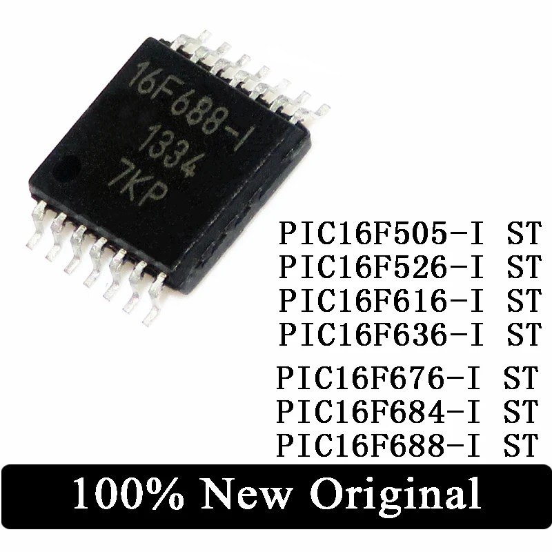 10 шт. PIC16F PIC16F505-I PIC16F526-I PIC16F616-I PIC16F636-I PIC16F676-I PIC16F684-I PIC16F688-I TSSOP-14 8-bit MCU IC Chip