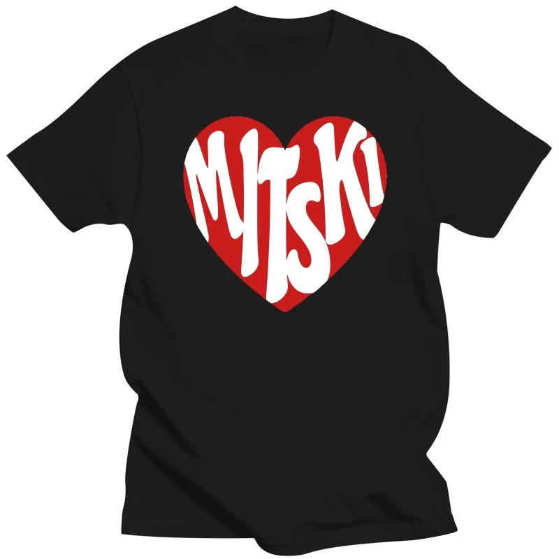 

Mitski Heart Logo Print Shirt European And American Street Fashion Shirt Shirt Hip Hop Rap Pop Fleece Men Women