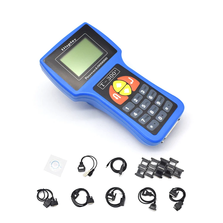 

Newest T-code T300+ key programmer V22.9 English blue color Key Programmer Support Multi-brands t 300 Auto Key Programmer