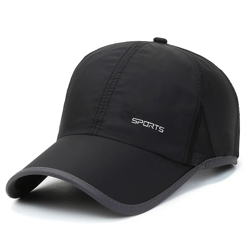 

Quick Drying Baseball Cap Sun Protection Sport Hats Breathable Solid Dad Hat Adjustable Unisex Snapback Hat