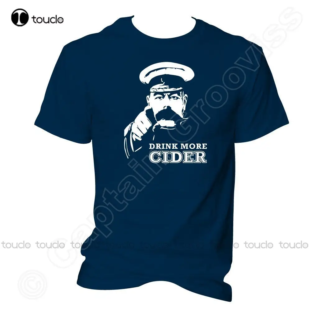 

Хлопковая крутая дизайнерская 3D Футболка с принтом «питьевой больше сидра», футболка лорд Китченер, Постер для вербовки поильников времен ...