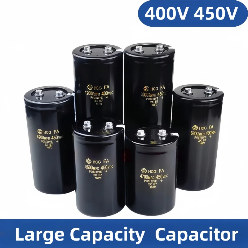 Электролитический конденсатор 400 В, 450 В, 1000 мкФ, 2200 мкФ, 4700 ...