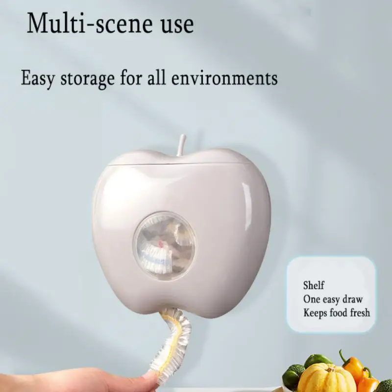 

Home Kitchen Storage Plastic Wrap Storage Box Cling Film Organization Wall-mounted Dustproof BoxFood Cover Plastic Wrap Rack