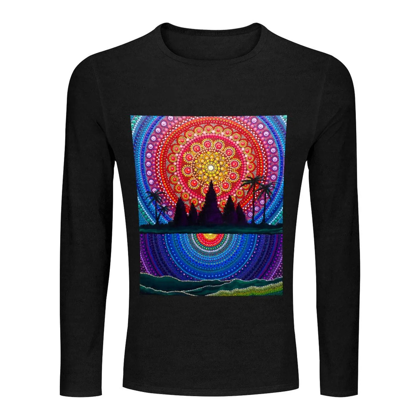 Angkor Wat Long T-Shirt винтажная одежда Мужская