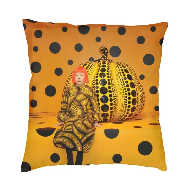 

Скандинавский Бархатный Чехол Yayoi Kusama в горошек для дивана с изображением японского художника, накидка на подушку, чехол для гостиной
