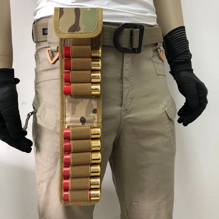 

12G Bullet Pouches Tactical Outdoor Hunting CS 16pcs Shrapnel Storage Bag Molle Waist Bag Airsoft Accessories Tactical Equipment