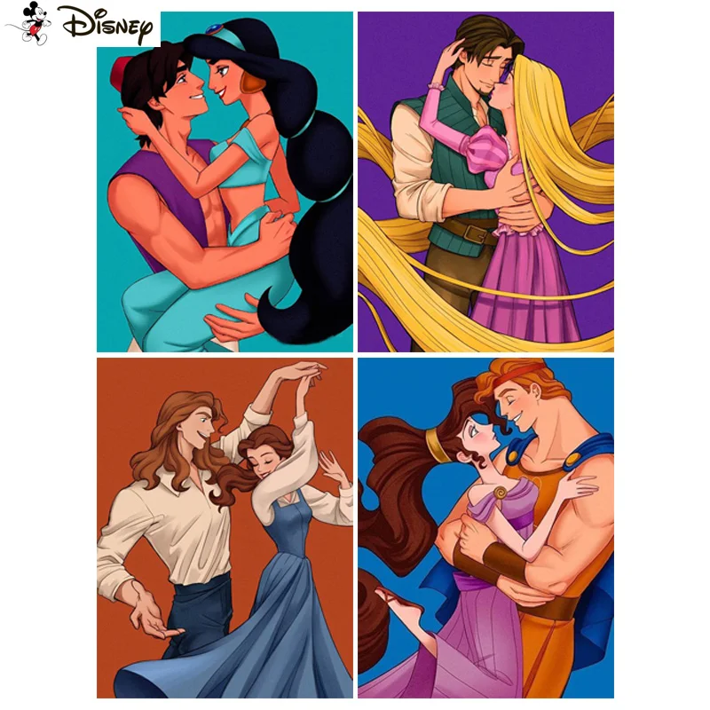 

Алмазная живопись Disney, вышивка крестиком «мультяшная принцесса принца», 5D алмазная вышивка «сделай сам», полноразмерная/круглая картина