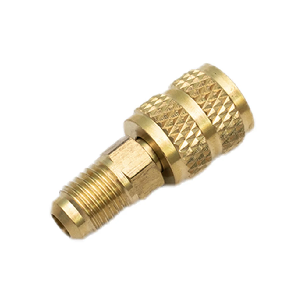 

High Quality Durable AC Refrigerant Adapter 1/4\\\" 2Pcs Set 5/16\\\" Brass For R410 R32 R22 For Valve System Tool