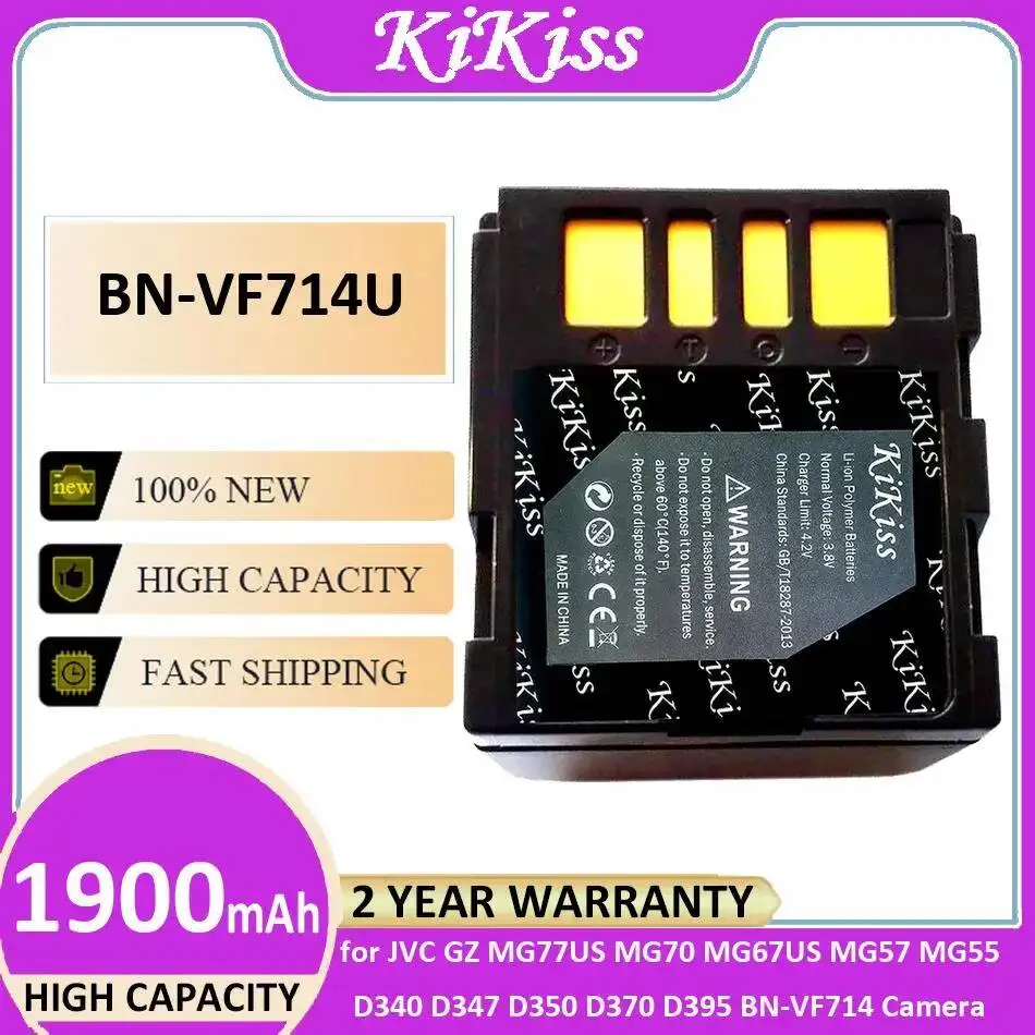 Фото Аккумулятор для камеры BN-VF714U 1900 мАч для JVC GZ MG77US MG70 MG67US MG57 MG55 D340 D347 D350 D370 D395 BN-VF714 №3