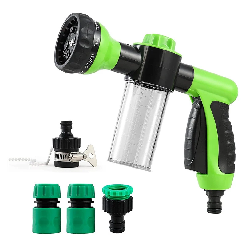 

High pressure car foam spray gun Household high pressure car wash water gun Garden water gun Handheld foam spray gun