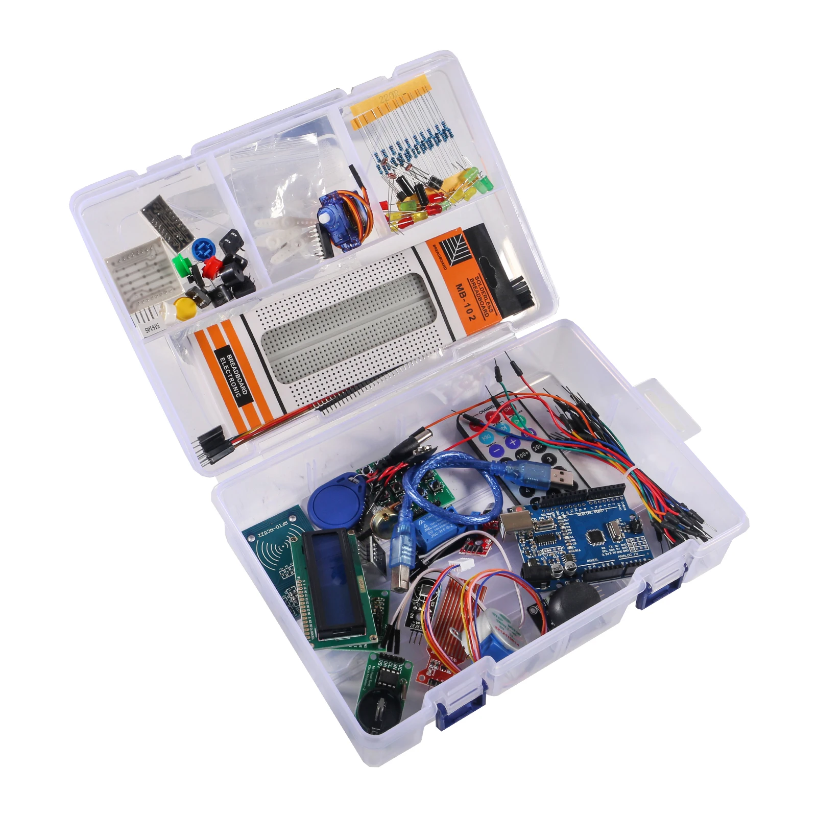 Стартовый набор для Arduino UNO R3, RFID, Обучающий набор для Arduino в розничной коробке