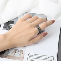 2022 retro love ring female ins ins fashion versatile opening can regulate the ring trendy accessories jewelry festivals gifts