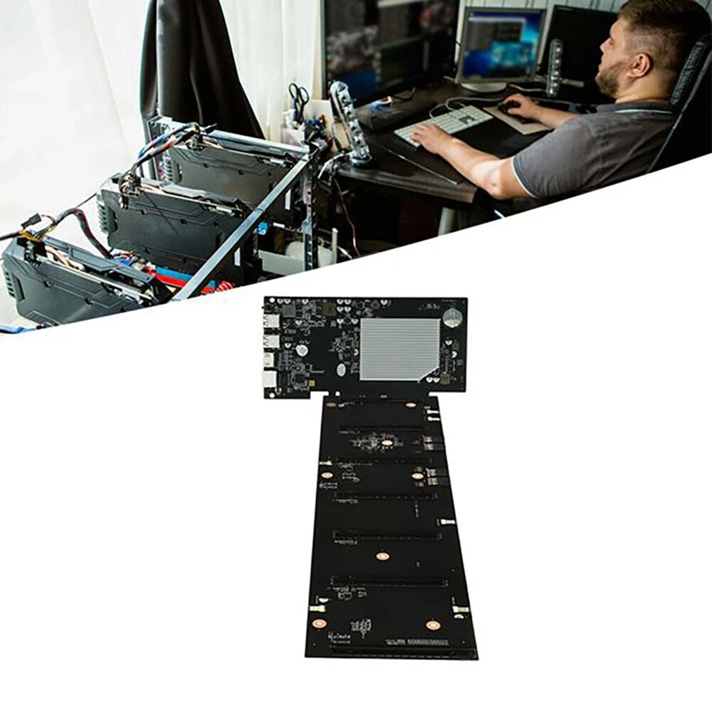 ETH-HSW2 BTC набор материнской платы для майнинга 6XPCIE X16 слот графической карты 70 мм DDR3
