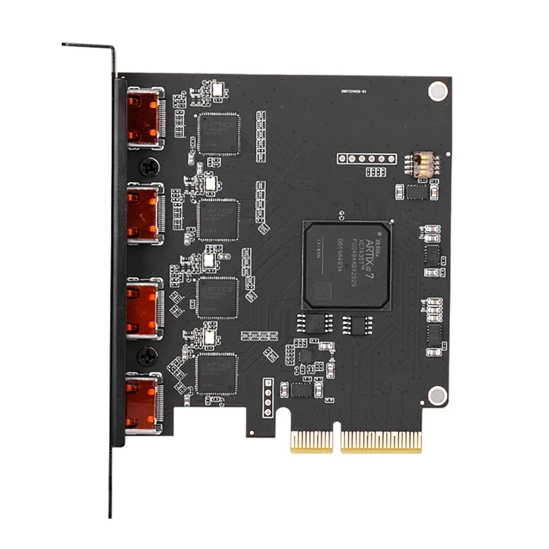 

Top Deals Quad HDM-Compatible Video Capture Card PCI-E X4 Interface Multi-Channel Live Streaming AI Recognition Collection Box