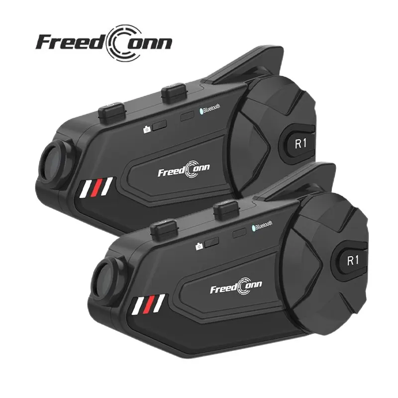 

Гарнитура для мотоциклетного шлема Freedconn R1 Plus, Bluetooth, видеозапись, 1080P