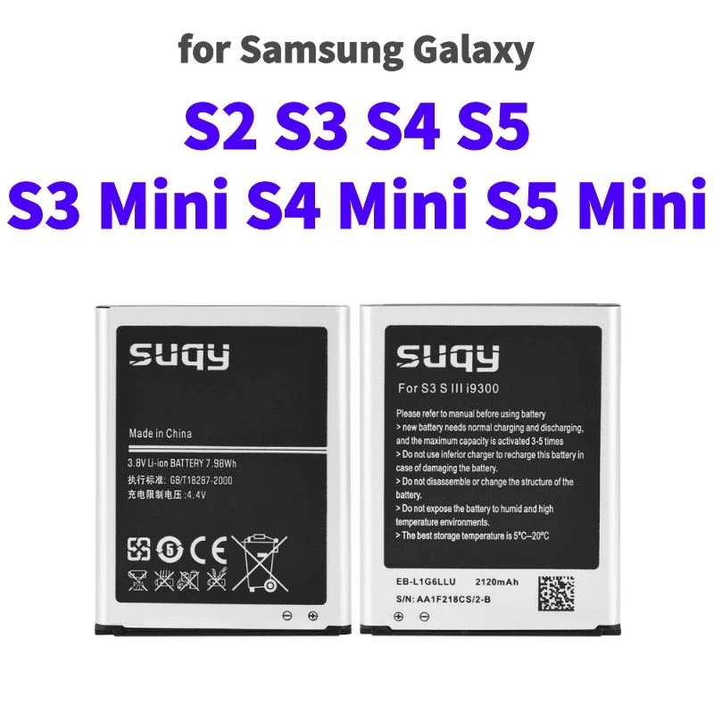 

for samsung galaxy s2 gt i9100 i9300 i8160 s3 mini s7562 s4 mini i9505 b600be i9192 b500be s5 mini i9600 g900 g900f g800 battery